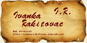Ivanka Rakitovac vizit kartica